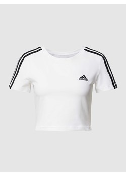 T-shirt krótki z paskami z logo model ‘BABY’ ze sklepu Peek&Cloppenburg  w kategorii Bluzki damskie - zdjęcie 167940138