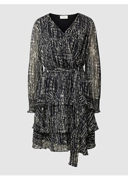 Sukienka mini ze wzorem na całej powierzchni model ‘Dennie’ w kolorze czarnym ze sklepu Peek&Cloppenburg  w kategorii Sukienki - zdjęcie 167940245