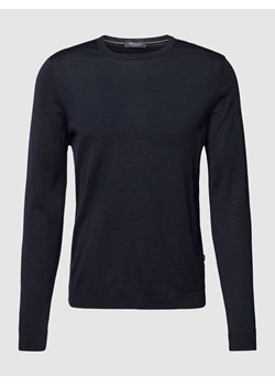 Sweter o normalnym kroju w jednolitym kolorze ze sklepu Peek&Cloppenburg  w kategorii Swetry męskie - zdjęcie 167940725
