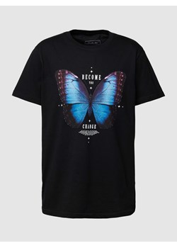T-shirt z nadrukiem z motywem model ‘Become the Change’ ze sklepu Peek&Cloppenburg  w kategorii T-shirty męskie - zdjęcie 167940859
