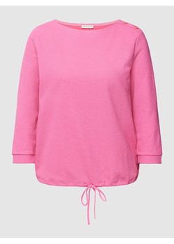 Bluzka w jednolitym kolorze z długim rękawem i tunelem ze sklepu Peek&Cloppenburg  w kategorii Bluzki damskie - zdjęcie 167941037