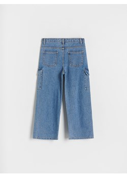 Reserved - Jeansy wide leg z kieszeniami - niebieski ze sklepu Reserved w kategorii Spodnie dziewczęce - zdjęcie 167947205