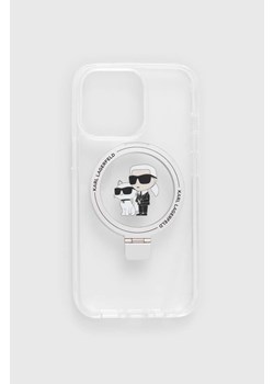 Karl Lagerfeld etui na telefon iPhone 13 Pro / 13 6.1&quot; kolor transparentny ze sklepu ANSWEAR.com w kategorii Etui - zdjęcie 167947446
