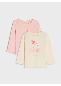 Sinsay - Koszulki 2 pack - różowy ze sklepu Sinsay w kategorii Kaftaniki i bluzki - zdjęcie 167948345
