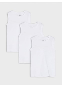 Sinsay - Koszulki 3 pack - biały ze sklepu Sinsay w kategorii Podkoszulki dziecięce - zdjęcie 167948356