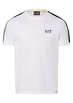 EA7 Emporio Armani Koszulka męska Mężczyźni Bawełna biały jednolity ze sklepu vangraaf w kategorii T-shirty męskie - zdjęcie 167948706