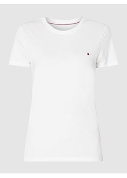T-shirt z bawełny organicznej z wyhaftowanym logo ze sklepu Peek&Cloppenburg  w kategorii Bluzki damskie - zdjęcie 167950387
