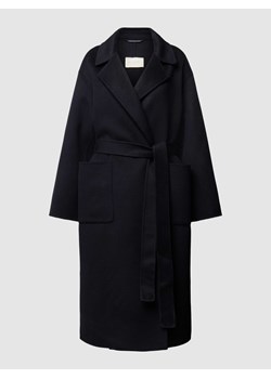 Płaszcz wełniany z wiązanym paskiem ze sklepu Peek&Cloppenburg  w kategorii Płaszcze damskie - zdjęcie 167950679