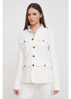 Polo Ralph Lauren kurtka damska kolor biały przejściowa ze sklepu ANSWEAR.com w kategorii Kurtki damskie - zdjęcie 167953529