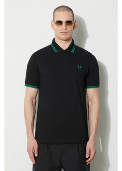 Fred Perry polo bawełniane kolor czarny z aplikacją M12.T27 ze sklepu PRM w kategorii T-shirty męskie - zdjęcie 167958217