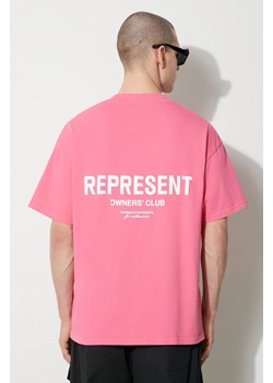 Represent t-shirt bawełniany Owners Club męski kolor różowy z nadrukiem OCM409.144 ze sklepu PRM w kategorii T-shirty męskie - zdjęcie 167958277