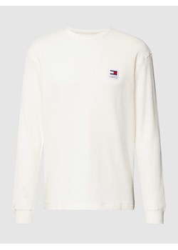 Bluzka z długim rękawem i fakturowanym wzorem ze sklepu Peek&Cloppenburg  w kategorii T-shirty męskie - zdjęcie 167963135