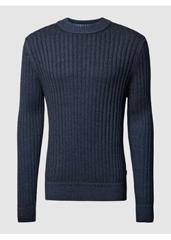 Sweter z dzianiny z efektem melanżu model ‘Kriben’ ze sklepu Peek&Cloppenburg  w kategorii Swetry męskie - zdjęcie 167963715