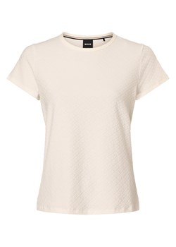 BOSS Koszulka damska - Eventsy Kobiety beżowy wypukły wzór tkaniny ze sklepu vangraaf w kategorii Bluzki damskie - zdjęcie 167967117