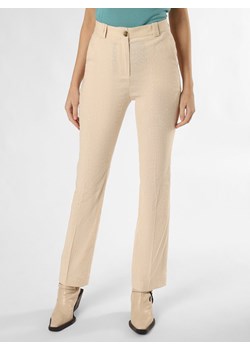 BOSS Spodnie - Tatawa2 Kobiety Bawełna beżowy jednolity ze sklepu vangraaf w kategorii Spodnie damskie - zdjęcie 167967165