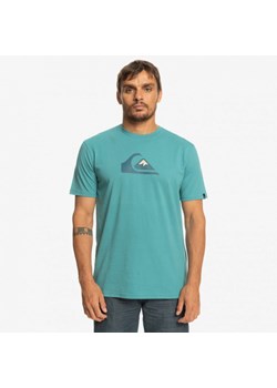 Męski t-shirt z nadrukiem QUIKSILVER Comp Logo  - morski ze sklepu Sportstylestory.com w kategorii T-shirty męskie - zdjęcie 168079409