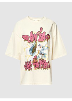 T-shirt o kroju oversized z nadrukiem HOLY ze sklepu Peek&Cloppenburg  w kategorii Bluzki damskie - zdjęcie 168080586