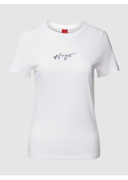 T-shirt z nadrukiem z logo ze sklepu Peek&Cloppenburg  w kategorii Bluzki damskie - zdjęcie 168081869