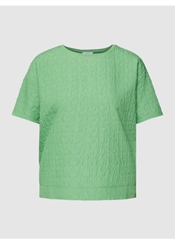 T-shirt z fakturowanym wzorem model ‘Sellona’ ze sklepu Peek&Cloppenburg  w kategorii Bluzki damskie - zdjęcie 168082027