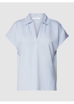 T-shirt z dodatkiem wiskozy w jednolitym kolorze model ‘Sulisa’ ze sklepu Peek&Cloppenburg  w kategorii Bluzki damskie - zdjęcie 168082387