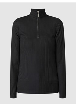 Bluza z kołnierzem o prążkowanej fakturze model ‘Jinaline’ ze sklepu Peek&Cloppenburg  w kategorii Bluzy damskie - zdjęcie 168082579