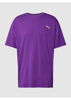 T-shirt z wyhaftowanym logo — PUMA X P&C* ze sklepu Peek&Cloppenburg  w kategorii T-shirty męskie - zdjęcie 168082787