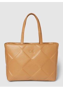 Torebka z pikowanym wzorem model ‘RE-LOCK QUILT TOTE’ ze sklepu Peek&Cloppenburg  w kategorii Torby Shopper bag - zdjęcie 168083049