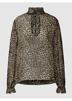 Bluzka z wiskozy ze wzorem na całej powierzchni ze sklepu Peek&Cloppenburg  w kategorii Bluzki damskie - zdjęcie 168083365