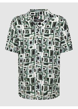 Koszula casualowa z wiskozy ze wzorem na całej powierzchni model ‘Spot’ ze sklepu Peek&Cloppenburg  w kategorii Koszule męskie - zdjęcie 168083535