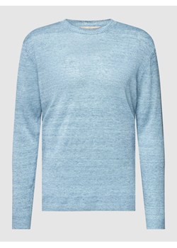 Sweter z dzianiny z okrągłym dekoltem ze sklepu Peek&Cloppenburg  w kategorii Swetry męskie - zdjęcie 168085786