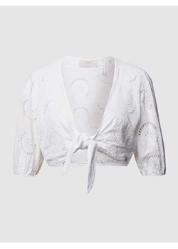 Bluzka krótka w stylu kopertowym ze sklepu Peek&Cloppenburg  w kategorii Bluzki damskie - zdjęcie 168085828