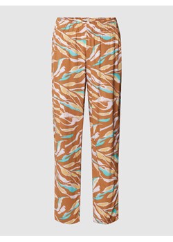 Spodnie z wiskozy ze wzorem na całej powierzchni ze sklepu Peek&Cloppenburg  w kategorii Spodnie damskie - zdjęcie 168085949