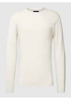 Sweter z dzianiny z prążkowanymi wykończeniami ze sklepu Peek&Cloppenburg  w kategorii Swetry męskie - zdjęcie 168086288