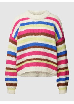 Sweter z dzianiny o kroju oversized ze wzorem w paski model ‘BUBBLE’ ze sklepu Peek&Cloppenburg  w kategorii Swetry damskie - zdjęcie 168086307