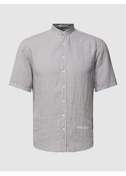 Koszula casulowa o kroju regular fit z czystego lnu ze stójką ze sklepu Peek&Cloppenburg  w kategorii Koszule męskie - zdjęcie 168086888
