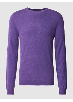 Sweter z dzianiny z efektem melanżu ze sklepu Peek&Cloppenburg  w kategorii Swetry męskie - zdjęcie 168087259