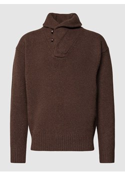 Sweter z dzianiny z obniżonymi ramionami ze sklepu Peek&Cloppenburg  w kategorii Swetry męskie - zdjęcie 168088057