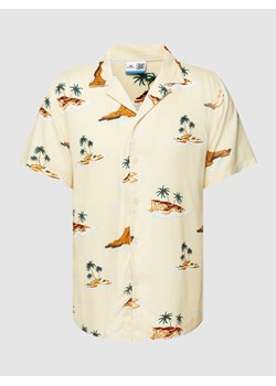 Koszula casualowa z wiskozy z nadrukiem na całej powierzchni ze sklepu Peek&Cloppenburg  w kategorii Koszule męskie - zdjęcie 168088679
