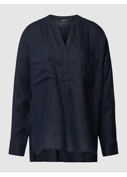 Bluzka z lnu z kieszeniami na piersi ze sklepu Peek&Cloppenburg  w kategorii Bluzki damskie - zdjęcie 168088798