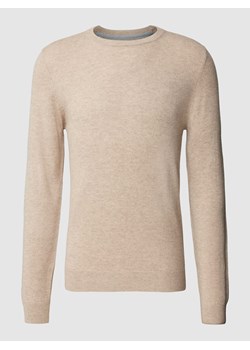 Sweter z dzianiny z efektem melanżu ze sklepu Peek&Cloppenburg  w kategorii Swetry męskie - zdjęcie 168089315