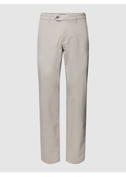 Spodnie z detalami z logo model ‘Jonas’ ze sklepu Peek&Cloppenburg  w kategorii Spodnie męskie - zdjęcie 168089596