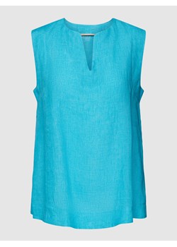 Bluzka z lnu o kroju bez rękawów ze sklepu Peek&Cloppenburg  w kategorii Bluzki damskie - zdjęcie 168089598