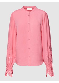 Bluzka z dodatkiem wiskozy i haftem angielskim model ‘Clarissa’ ze sklepu Peek&Cloppenburg  w kategorii Bluzki damskie - zdjęcie 168090278