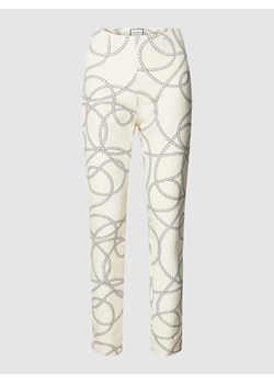 Spodnie ze wzorem na całej powierzchni model ‘Sabrina’ ze sklepu Peek&Cloppenburg  w kategorii Spodnie damskie - zdjęcie 168091216