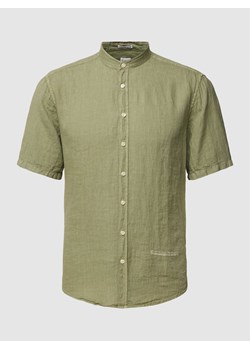 Koszula casulowa o kroju regular fit z czystego lnu ze stójką ze sklepu Peek&Cloppenburg  w kategorii Koszule męskie - zdjęcie 168091305