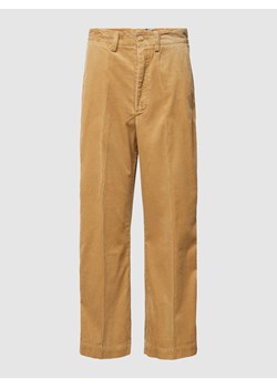 Spodnie sztruksowe z zapięciem na guzik i zamek błyskawiczny ze sklepu Peek&Cloppenburg  w kategorii Spodnie damskie - zdjęcie 168091499