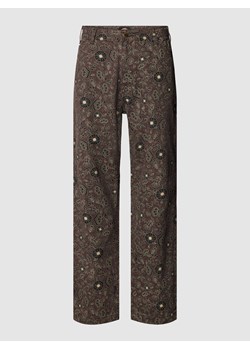 Spodnie materiałowe ze wzorem na całej powierzchni model ‘ELLIS’ ze sklepu Peek&Cloppenburg  w kategorii Spodnie męskie - zdjęcie 168091568