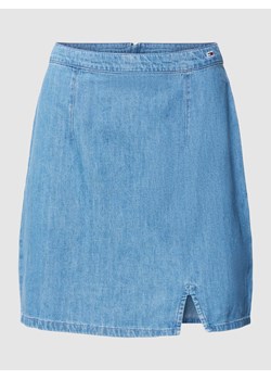 Spódnica jeansowa z wyhaftowanym logo model ‘CHAMBRAY’ ze sklepu Peek&Cloppenburg  w kategorii Spódnice - zdjęcie 168092069