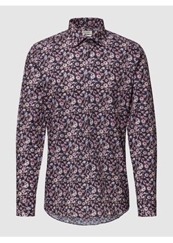 Koszula o kroju body fit z kwiatowym wzorem na całej powierzchni ze sklepu Peek&Cloppenburg  w kategorii Koszule męskie - zdjęcie 168092556