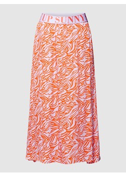Spódnica midi z elastycznym paskiem z logo ze sklepu Peek&Cloppenburg  w kategorii Spódnice - zdjęcie 168092746